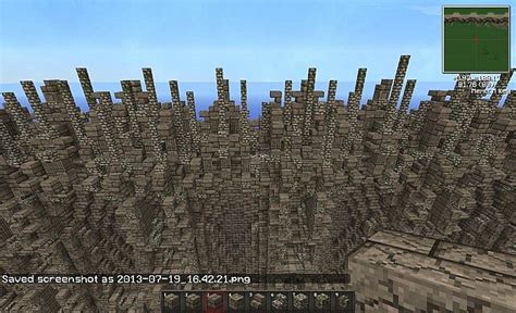 Minecraft Huge Wall Minecraft Project