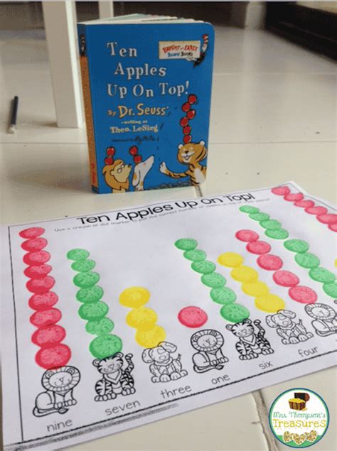 Ten Apples Up On Top Number Words Free Activity Classroom Freebies