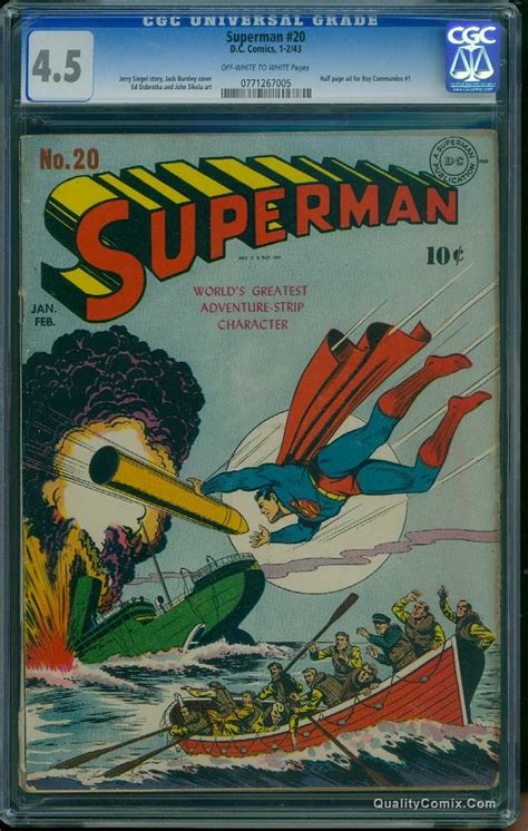 Superman Comic Book Values And Prices Issues 11 20 Comics Watcher