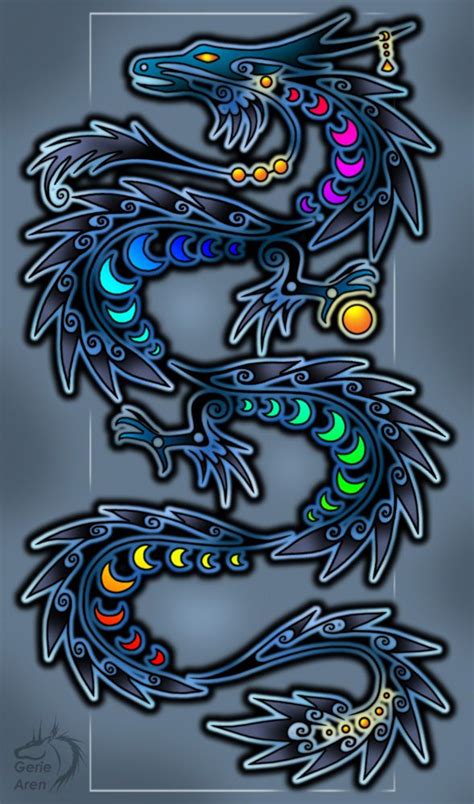 Black Rainbow Dragon Symbolic Tattoos Dragon Deviantart