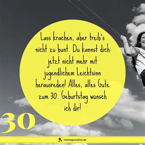 👍 Tolle Glückwünsche zum 30. Geburtstag
