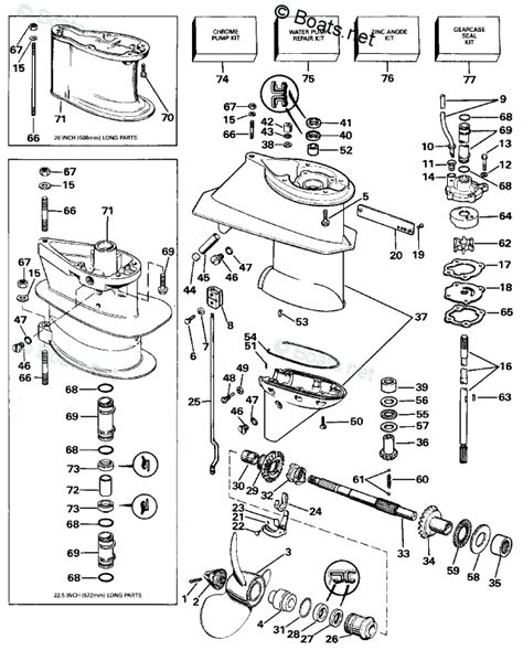 25 Hp Mercury Outboard Motor Parts Diagram