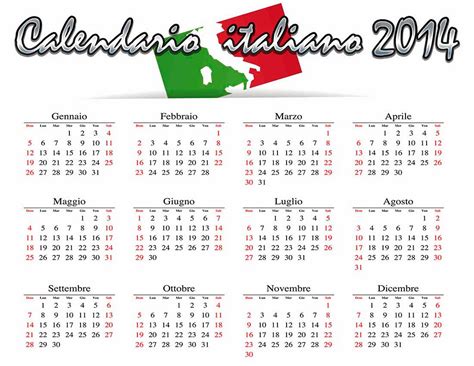 Calendario En Italiano 2014 Calendarios 2018 Para Photoshop