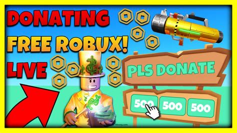 🔴 giving you robux pls donate roblox donating viewers livestream youtube