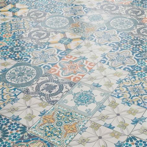 Aurora 8mm Ornate Moroccan Tile Laminate Flooring 47547 Tile Effect