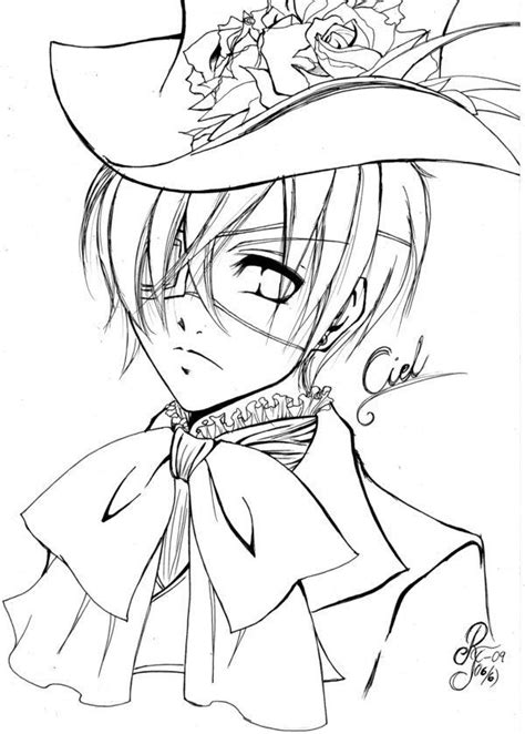 Black Butler Manga Coloring Coloring Pages