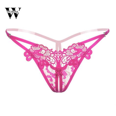 2018 New Design Womens Underwear Lace Thong Massage Lingerie Intimates