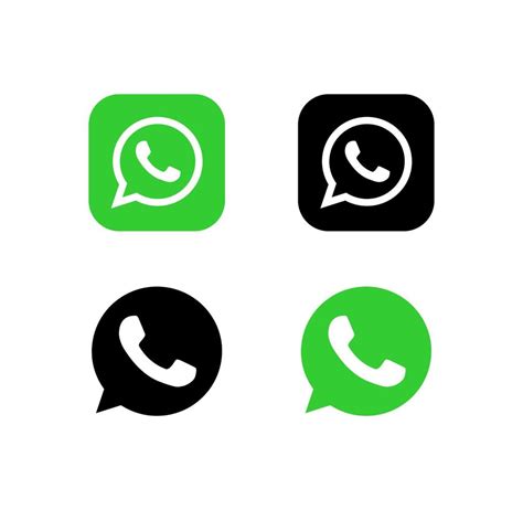 Set Of Whatsapp Icons Social Media Icons Realistic Whatsapp Set Ui