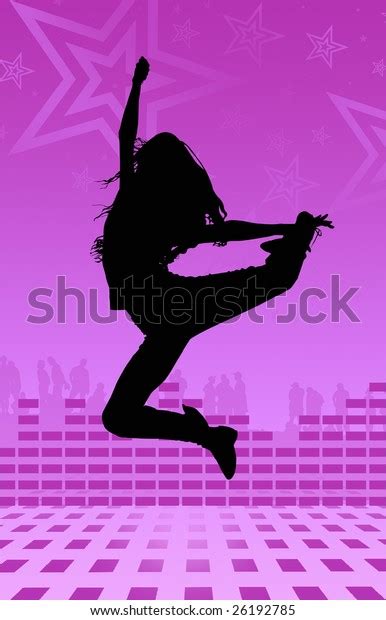 Girl Dancing Stock Illustration 26192785 Shutterstock