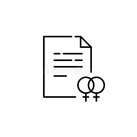 Gender Relationship Symbol Same Sex Marriage Certificate Legal Rights