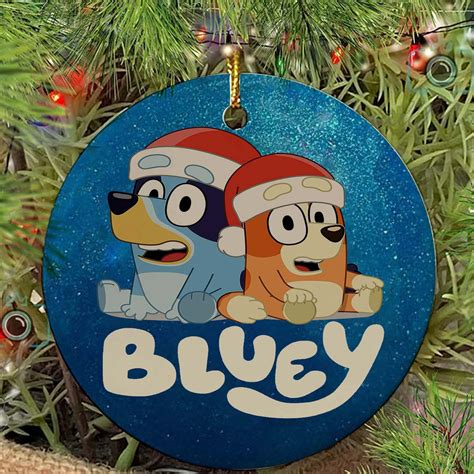 Bluey Ornament Bluey Christmas Ornament Disney Bluey Etsy