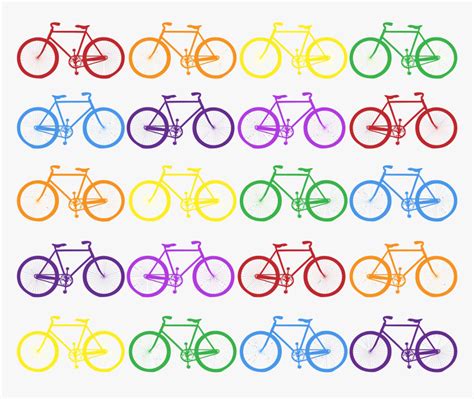 Colorful Bicycles Background Clip Arts Bicycle Background Hd Png