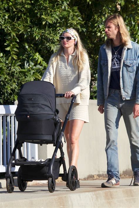 Elsa Hosk Looks Radiant While Out For A Stroll With And Tom Daly And