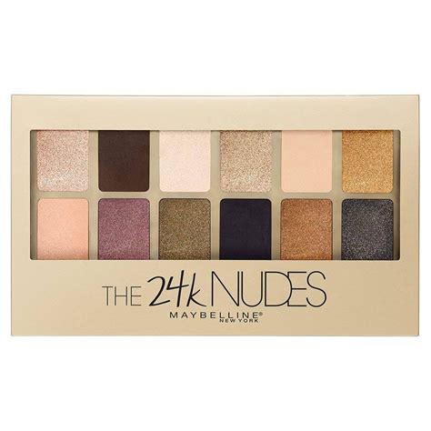 Palette fards à paupières 24 Karat THE Nudes MAYBELLINE SAGA Cosmetics