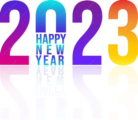 2023 التدرج اللوني طباعة سنة جديدة سعيدة 2023 سنة جديدة سعيدة 2023 الخطوط Png والمتجهات