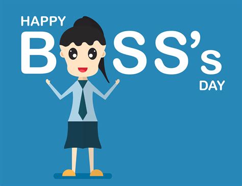 Happy Bosss Day Background With Boss Woman That Is Talking And Smiling