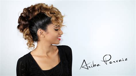 There are plenty of ways you can change your hairstyle dramatically with little effort and at the comfort of your own home. Curly Faux Hawk - Hair Tutorial | ARIBA PERVAIZ | Curly ...