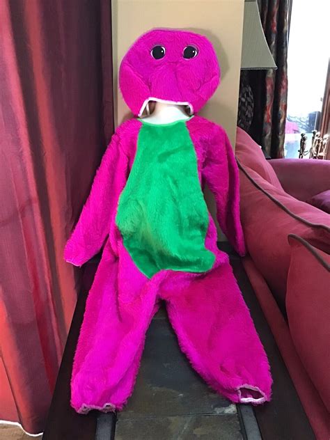 Barney The Dinosaur Halloween Costume Child Kids Size 4 6 By Disguise