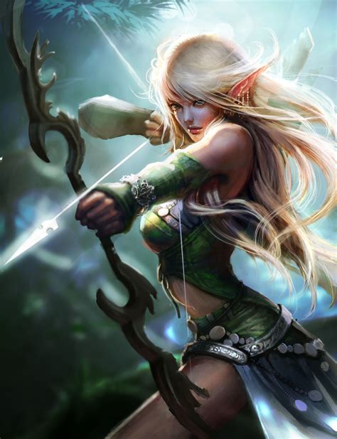 Elfarcher By Lana G Fantasy Art Women Fantasy Girl Fantasy Female Warrior