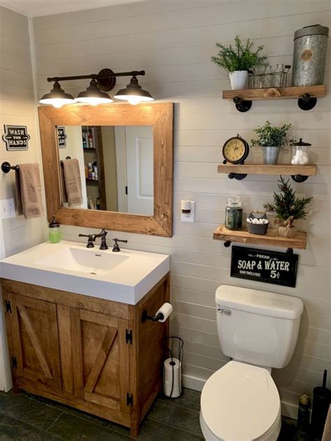 Even if you want to go bold with a single tone, be sure to keep other accents in the room like towels, floor mats, and vanity storage simple. Awesome 48 Delicate Bathroom Design Ideas For Small ...