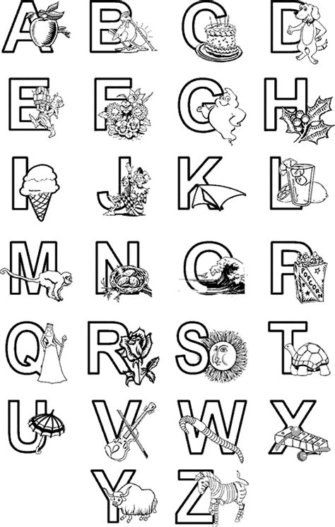 Abc Coloring Pages Free Printable - Coloring Home