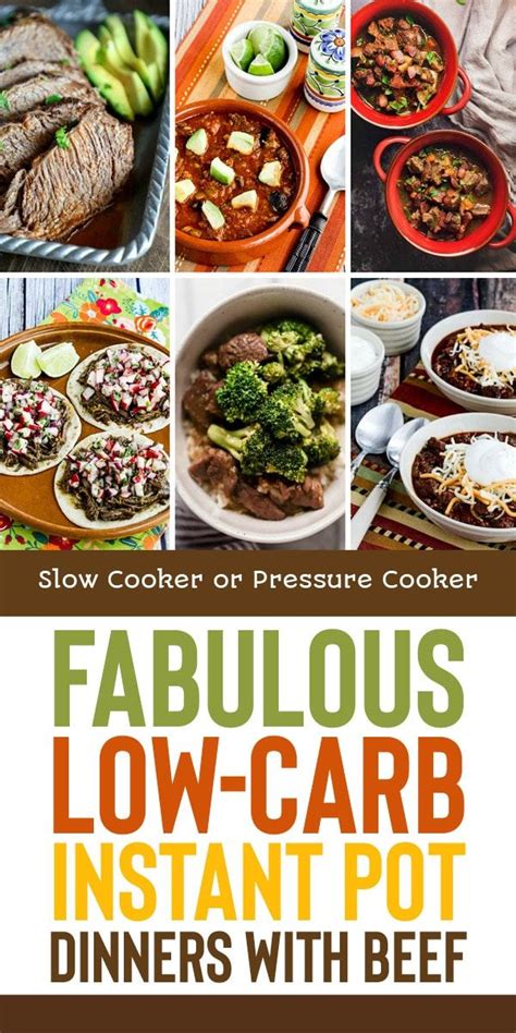 Fabulous Low Carb Instant Pot Dinners With Beef