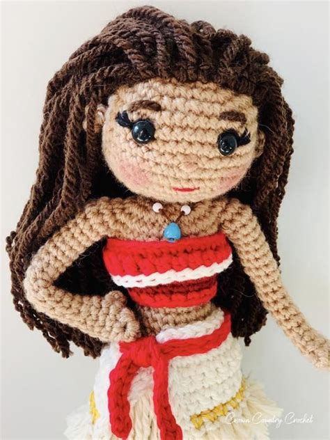 Crochet Pattern Moana Doll Moana Doll Crochet Pattern Etsy Crochet Patterns Crochet