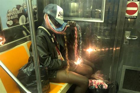 Woman Sets Her Hair On Fire On Nyc Subway