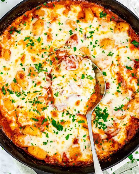 This Cheesy Gnocchi Bake Couldnt Be Any Easier Made With A Simple But