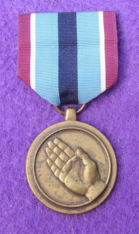 Us Armed Forces Medal And Ribbon For Humanitarian Service Civilian