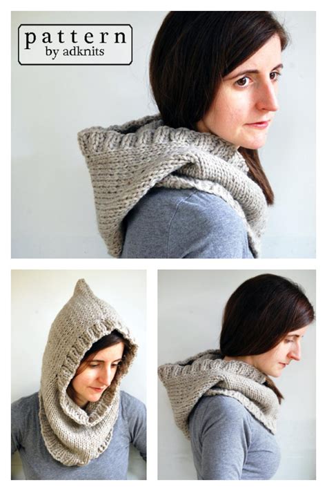 10 Hooded Cowl Knitting Patterns Free And Paid Page 4 Of 4