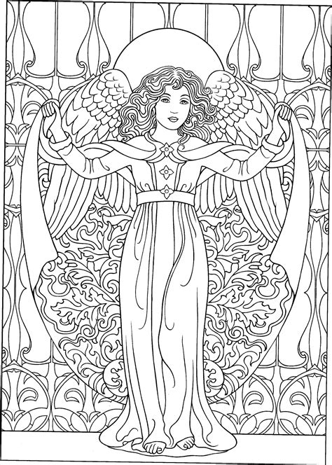Printable christmas angel coloring pages. Beautiful Angel coloring page | Angel coloring pages, Fairy coloring pages, Mandala coloring pages