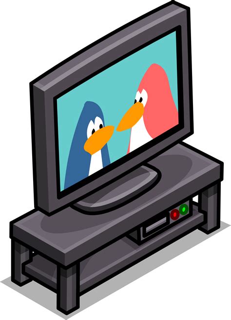 Tv Clipart Stand Cartoon Tv And Stand Png Download Full Size