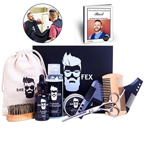 Premium Bartpflegeset Für Männer Von Barfex 10 Teile Bartpflege Produkte Bartpflege