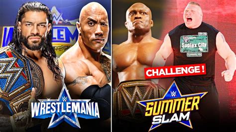 Bobby Lashley CHALLENGES Brock Lesnar For Summerslam 2021 Roman Reigns
