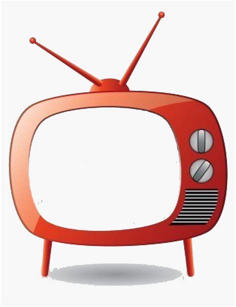 Free Download Red Tv Vector Clipart Television Clip Tv Set Cartoon
