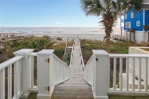 1655 E Ashley Folly Beach 6 Bedroom Oceanfront House Rental With Pool