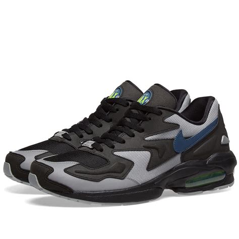 Nike Air Max 2 Light Black Thunderstorm And Volt End