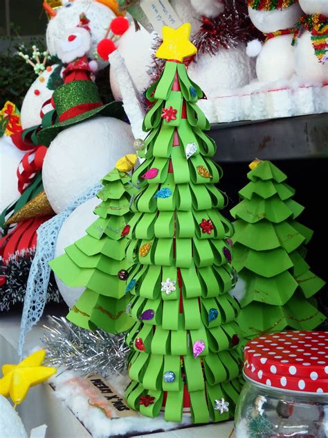 Free photo Paper craft Christmas tree  Cotton, Cottonwool, Craft