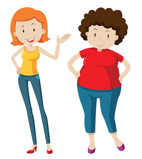 Best Fat And Thin Illustrations Royalty Free Vector Graphics And Clip Art Istock