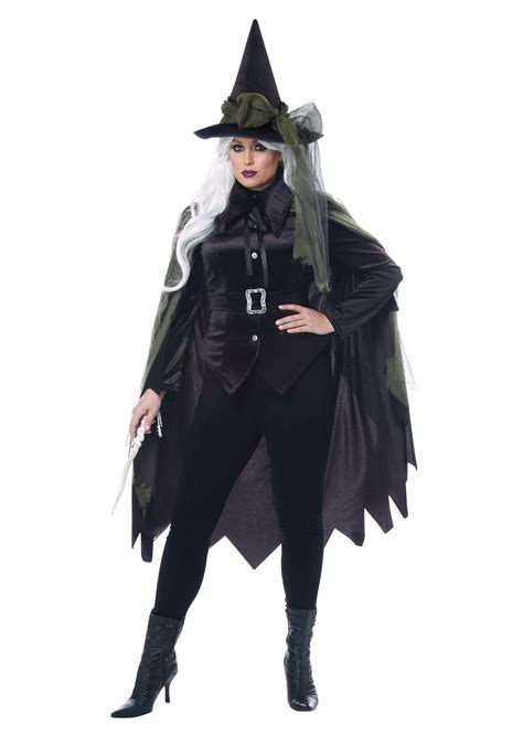 Womens Plus Size Gothic Witch Costume Forever Halloween