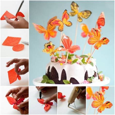 How to make crafts and activities relating to butterflies, caterpillars and inchworms. DIY Easy Folded Paper Butterflies | iCreativeIdeas.com