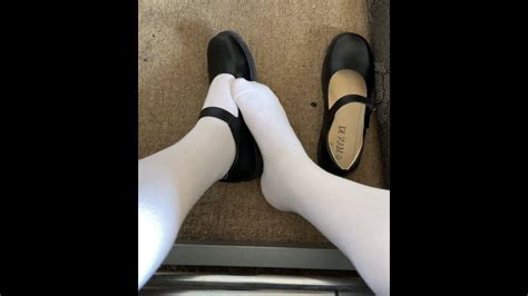 Black Mary Janes On Feet Shoe Play Youtube