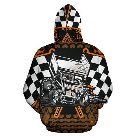 Sprint Car Racing All Over Print Hoodie With Free Shipping Today My