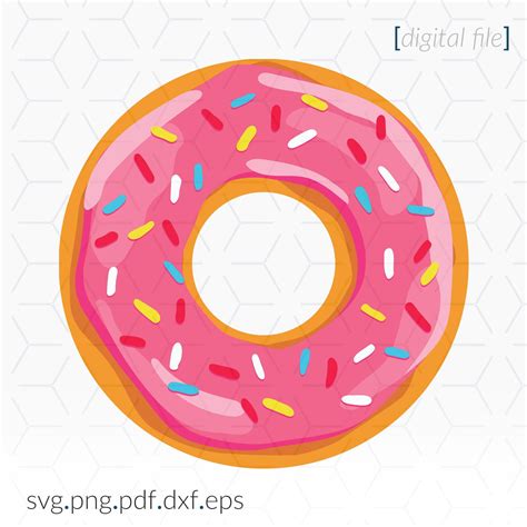 Donut Layered Svg Donut Clipart Svg File Donut Cricut Svg Etsy