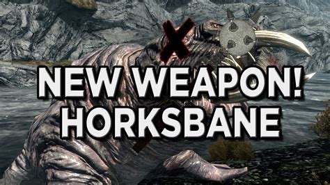 New Skyrim Dragonborn Dlc Unique Weapon Highlight Horksbane 1 Handed