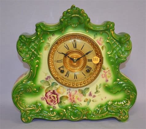 Ansonia Painted Porcelain Mantle Clock Price Guide