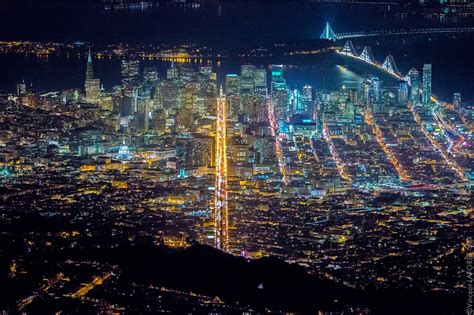 Aerial Photos Capture San Franciscos Nightlife From 7200 Feet Creators