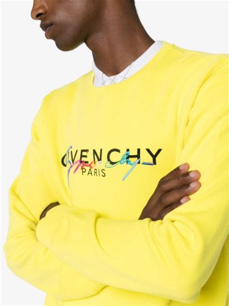 Givenchy Signature Logo Embroidered Sweatshirt Ss20