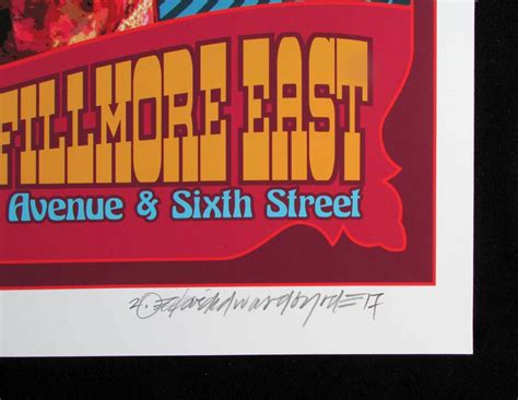 Janis Joplin Poster New Original Fillmore East Tribute Sn 100 By David
